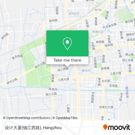设计大厦(钱江西路) map