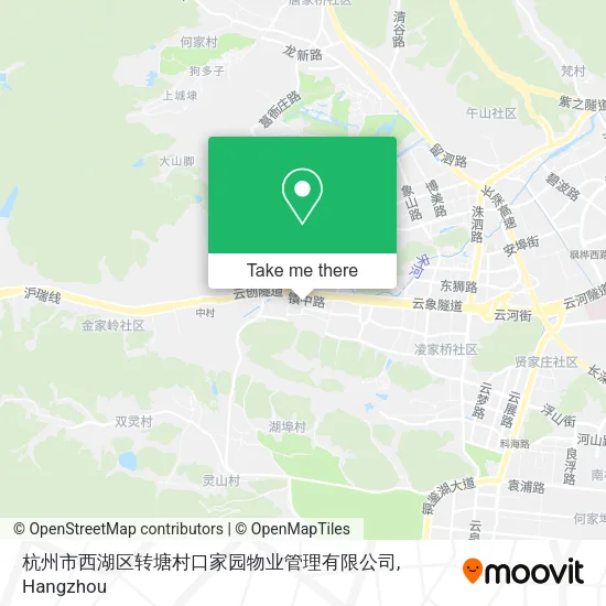 杭州市西湖区转塘村口家园物业管理有限公司 map