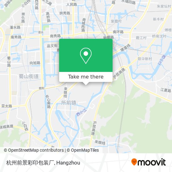 杭州前景彩印包装厂 map