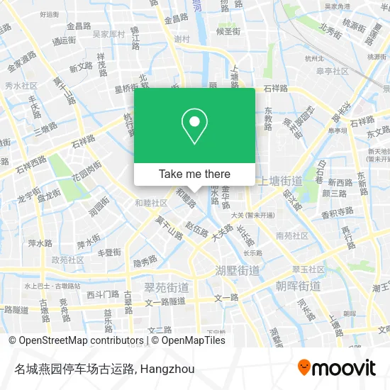 名城燕园停车场古运路 map