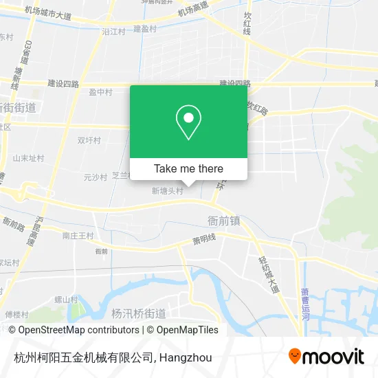 杭州柯阳五金机械有限公司 map