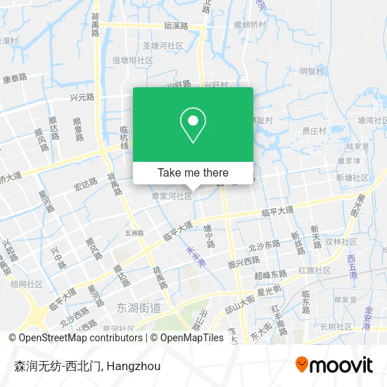 森润无纺-西北门 map