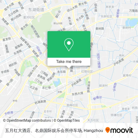 五月红大酒店、名鼎国际娱乐会所停车场 map