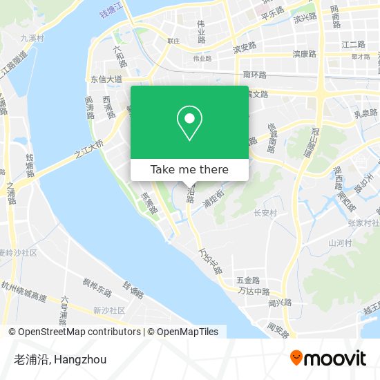老浦沿 map