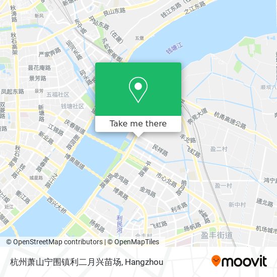 杭州萧山宁围镇利二月兴苗场 map