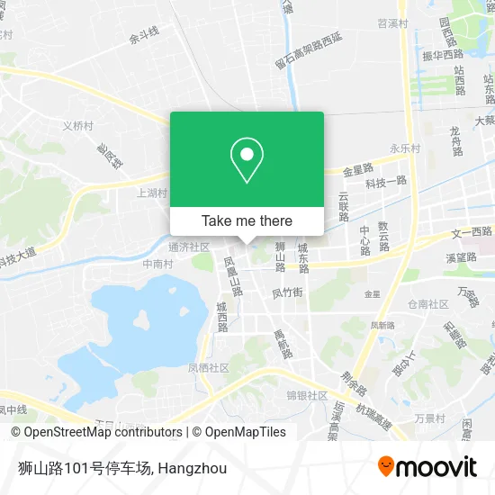 狮山路101号停车场 map