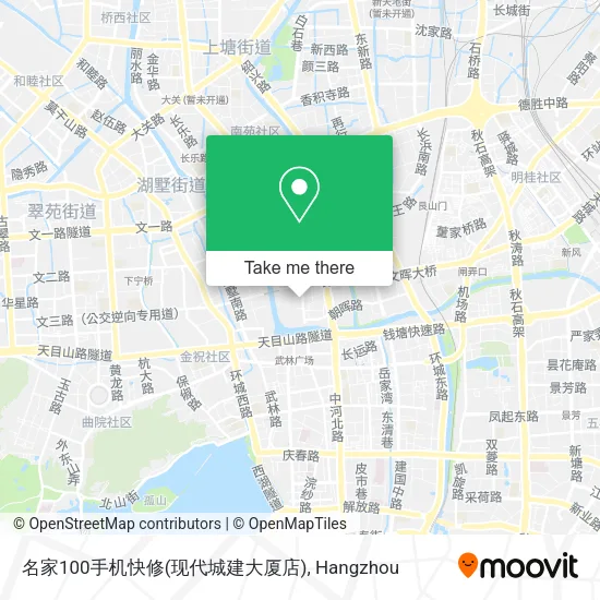 名家100手机快修(现代城建大厦店) map