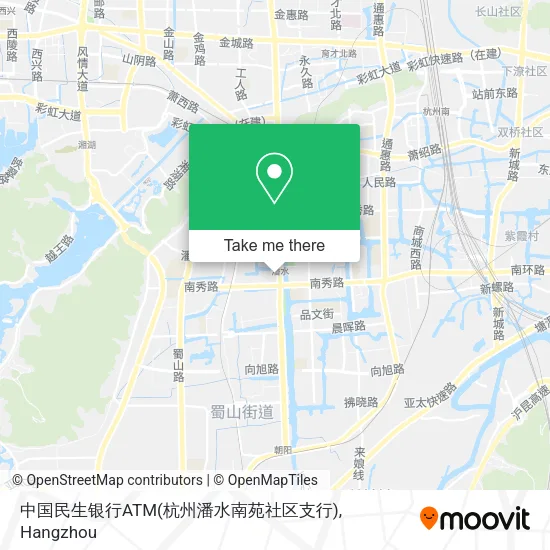 中国民生银行ATM(杭州潘水南苑社区支行) map