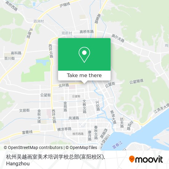 杭州吴越画室美术培训学校总部(富阳校区) map