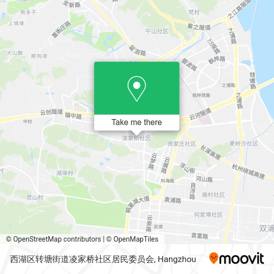 西湖区转塘街道凌家桥社区居民委员会 map