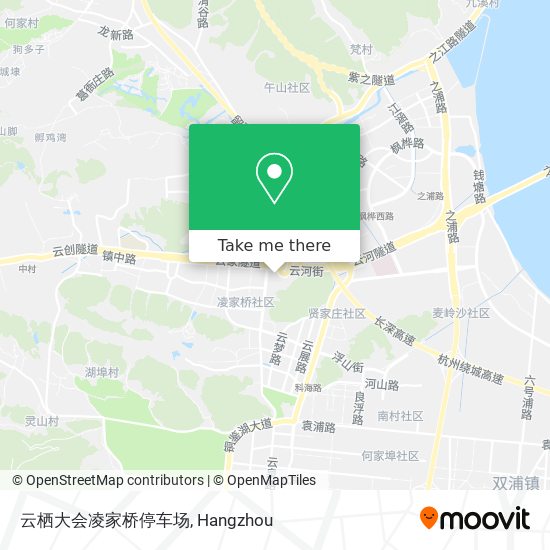 云栖大会凌家桥停车场 map