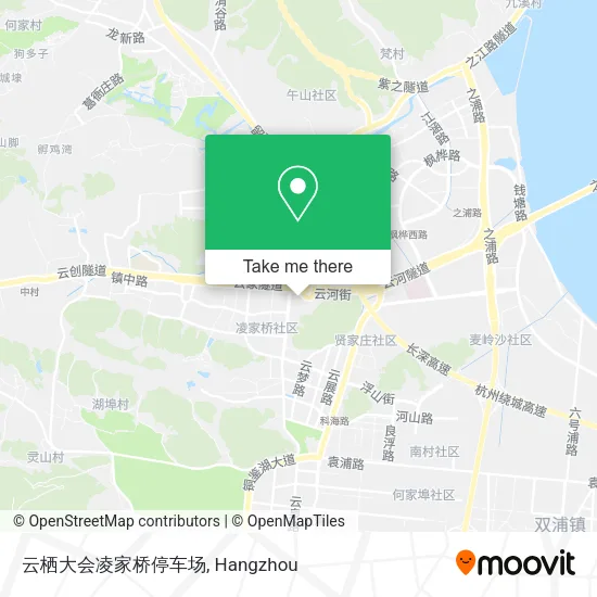 云栖大会凌家桥停车场 map