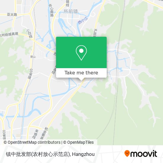 镇中批发部(农村放心示范店) map