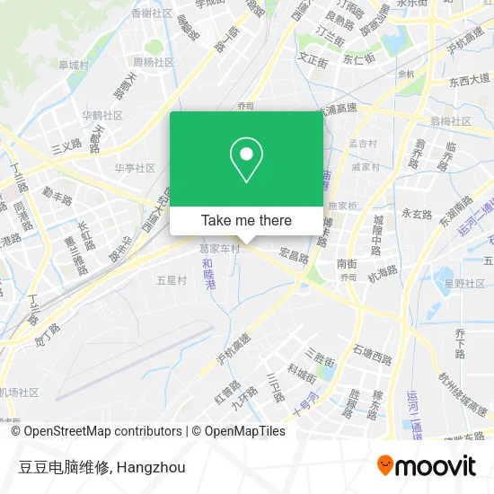 豆豆电脑维修 map