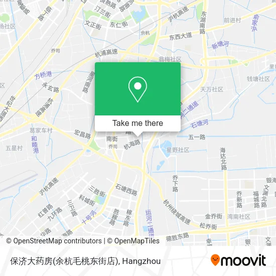 保济大药房(余杭毛桃东街店) map