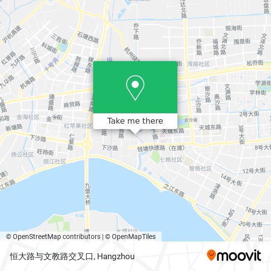 恒大路与文教路交叉口 map