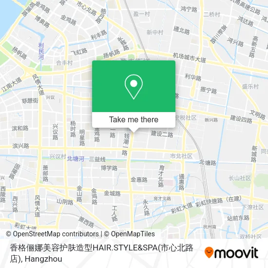 香格俪娜美容护肤造型HAIR.STYLE&SPA(市心北路店) map