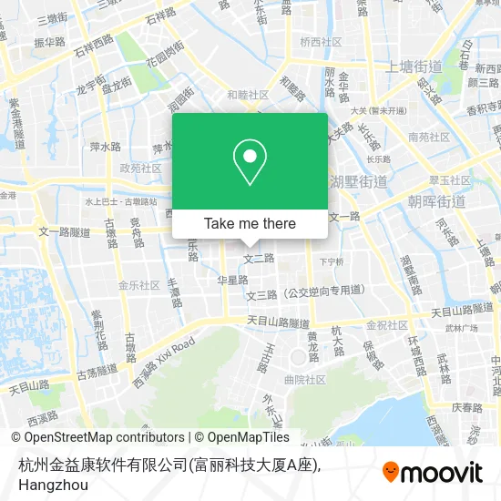 杭州金益康软件有限公司(富丽科技大厦A座) map