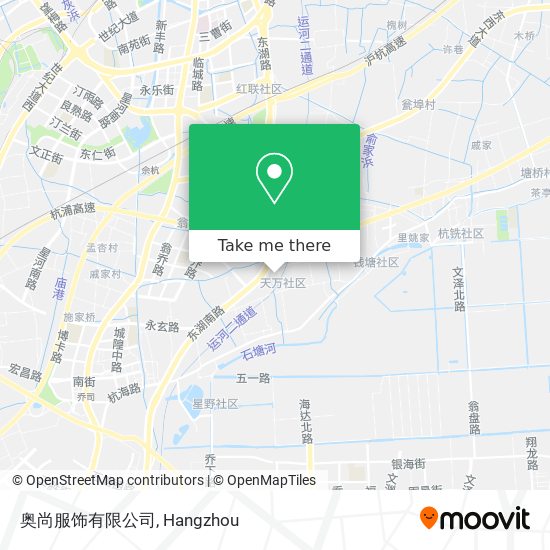奥尚服饰有限公司 map