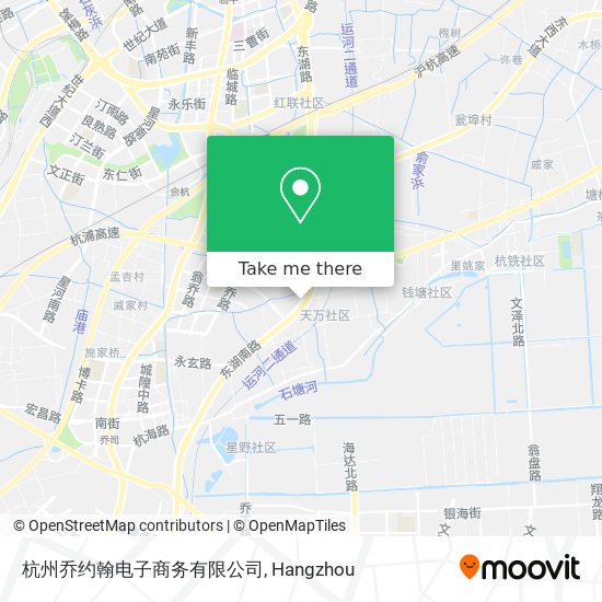 杭州乔约翰电子商务有限公司 map