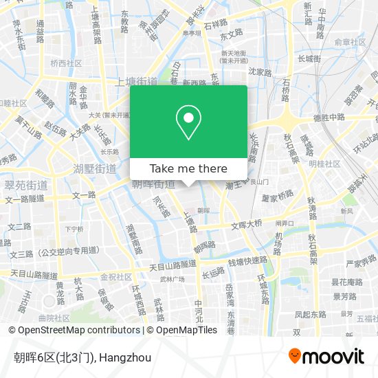 朝晖6区(北3门) map