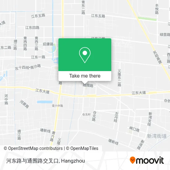 河东路与通围路交叉口 map