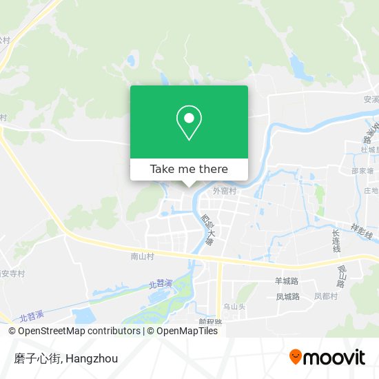 磨子心街 map