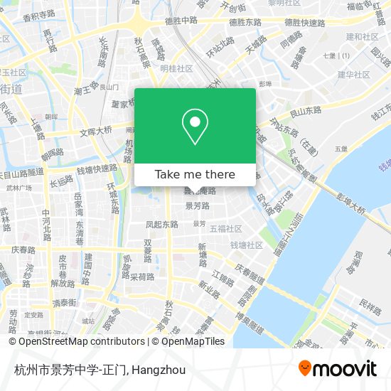 杭州市景芳中学-正门 map