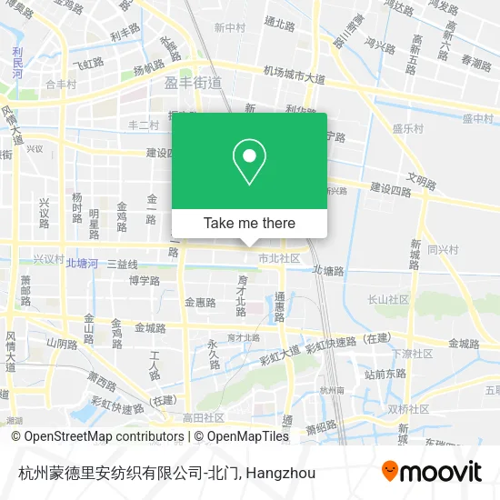 杭州蒙德里安纺织有限公司-北门 map