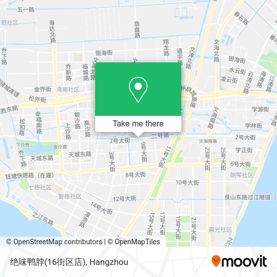 绝味鸭脖(16街区店) map