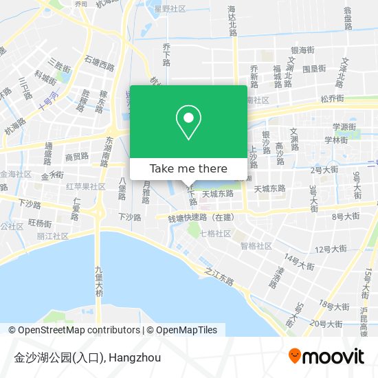 金沙湖公园(入口) map