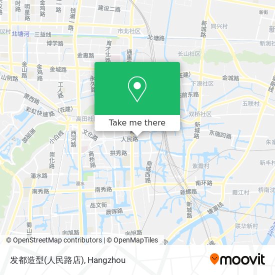 发都造型(人民路店) map