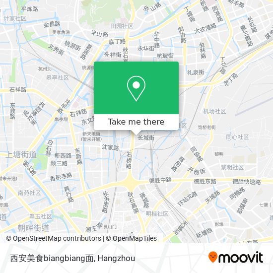 西安美食biangbiang面 map