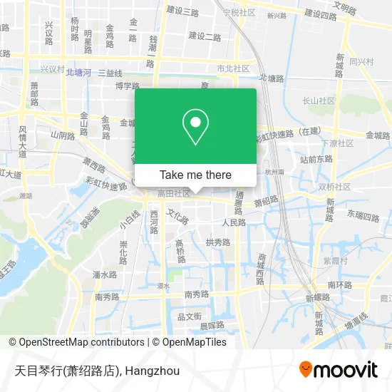 天目琴行(萧绍路店) map