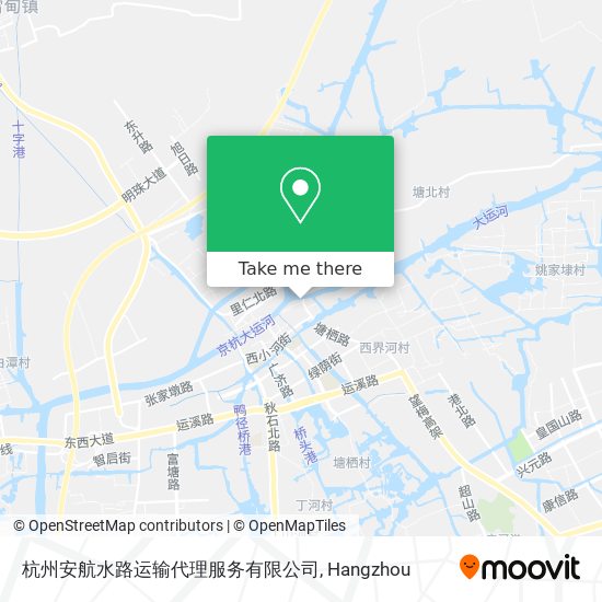 杭州安航水路运输代理服务有限公司 map