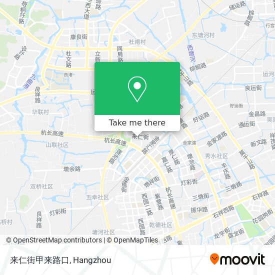 来仁街甲来路口 map