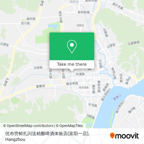 优布劳鲜扎闪送精酿啤酒体验店(富阳一店) map