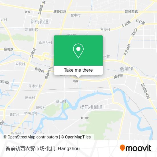 衙前镇西农贸市场-北门 map