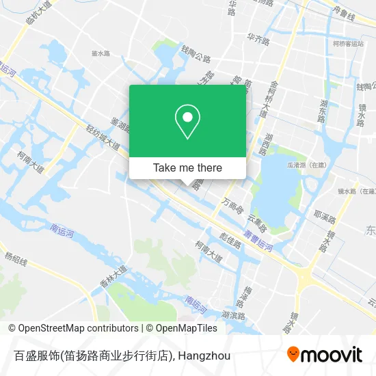 百盛服饰(笛扬路商业步行街店) map