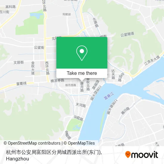 杭州市公安局富阳区分局城西派出所(东门) map