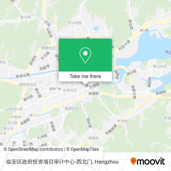 临安区政府投资项目审计中心-西北门 map