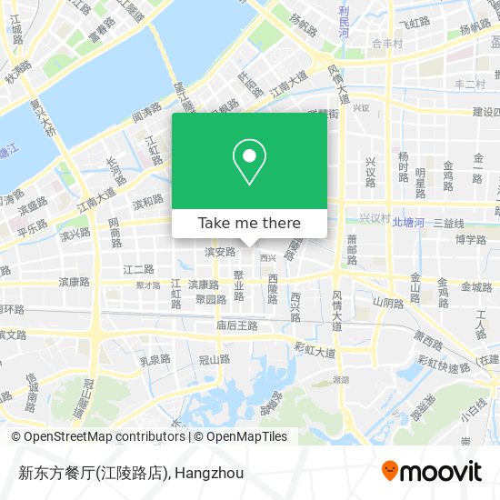 新东方餐厅(江陵路店) map