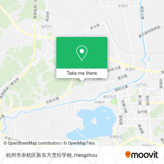 杭州市余杭区新东方烹饪学校 map