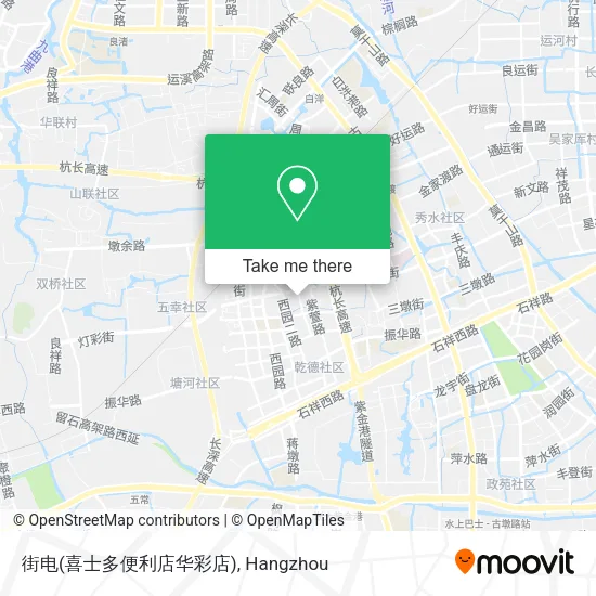 街电(喜士多便利店华彩店) map