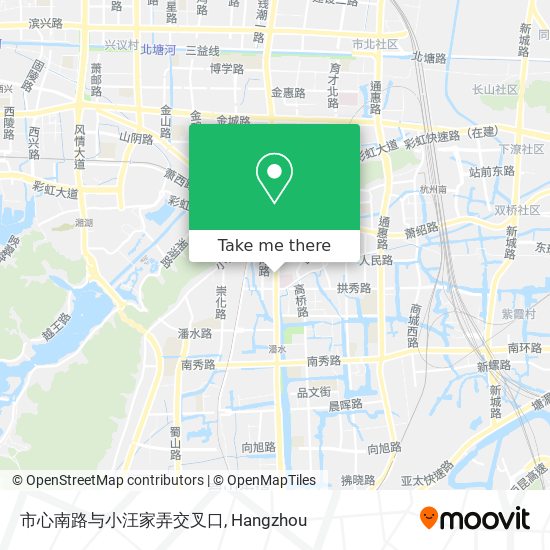 市心南路与小汪家弄交叉口 map
