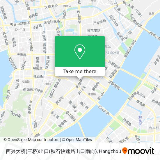 西兴大桥(三桥)出口(秋石快速路出口南向) map