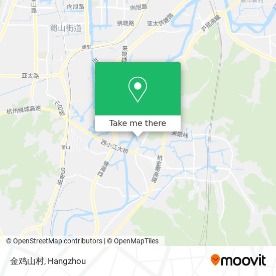 金鸡山村 map