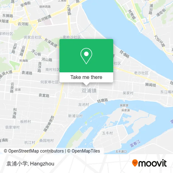 袁浦小学 map