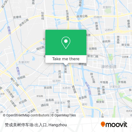 赞成美树停车场-出入口 map