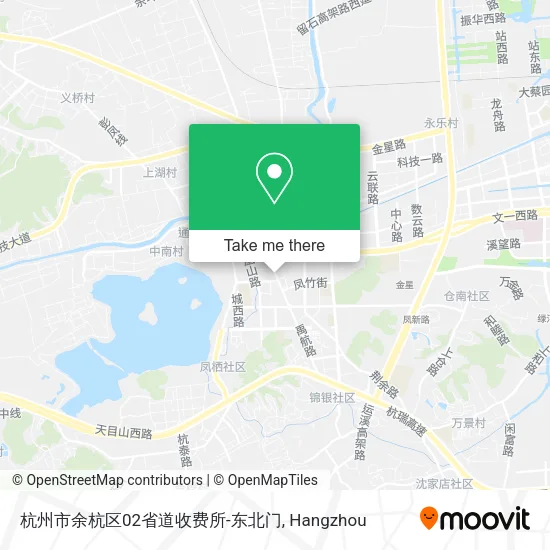 杭州市余杭区02省道收费所-东北门 map